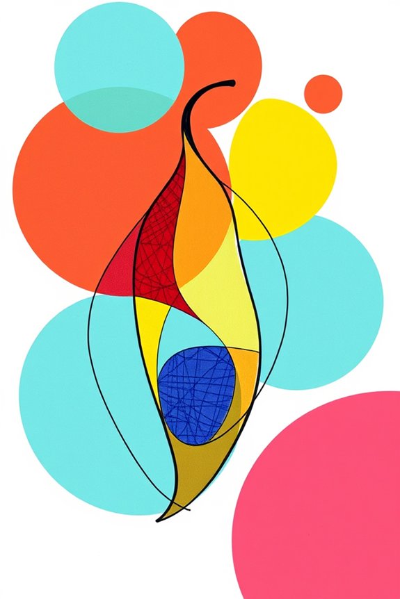 geometric abstract humor art