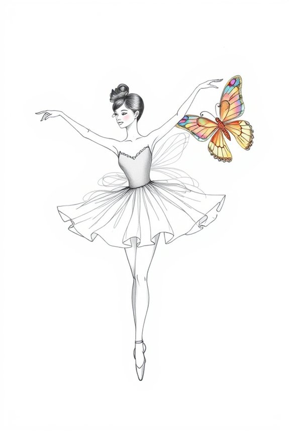 graceful ballet and nature