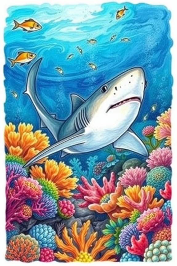 hammerhead shark coral reef