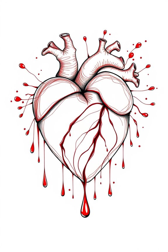 heart and blood imagery