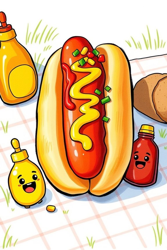 hot dog drawing project