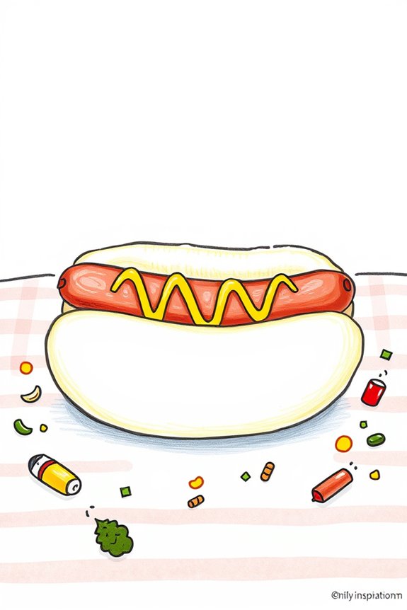 hot dog illustration project