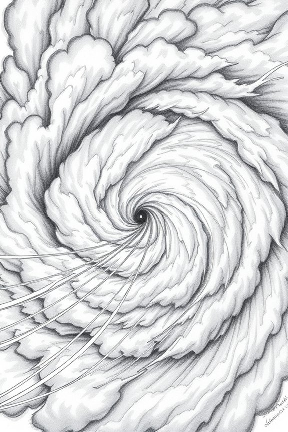 hurricane cloud drawing project