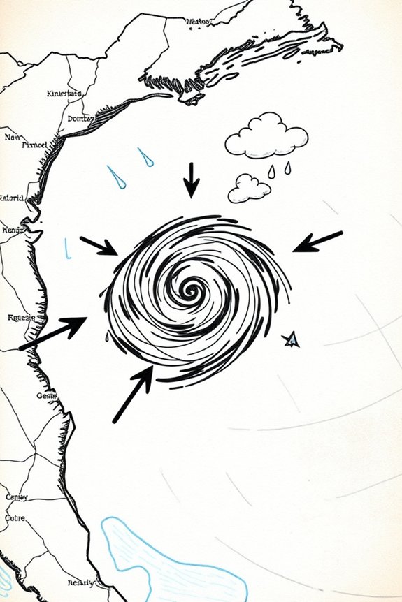 hurricane map sketch project