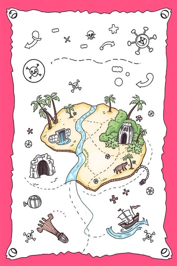 imaginative pirate map project