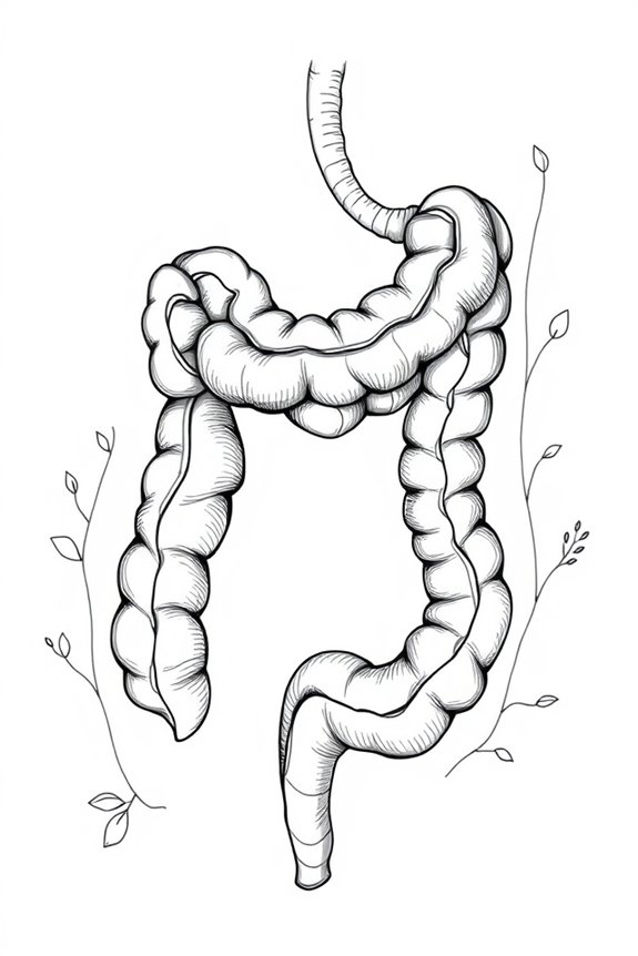 intricate digestive system illustration