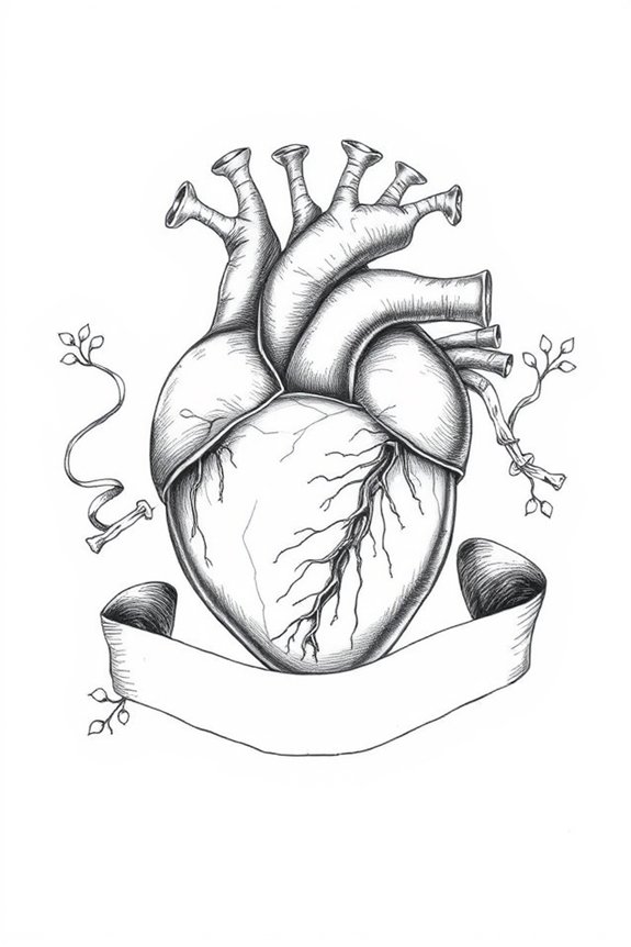 intricate heart art project