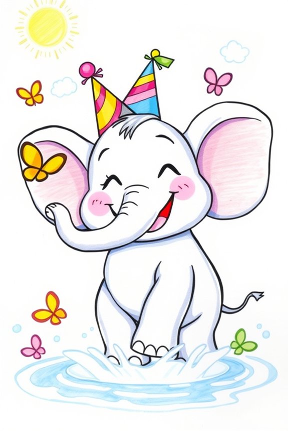 joyful elephant art project