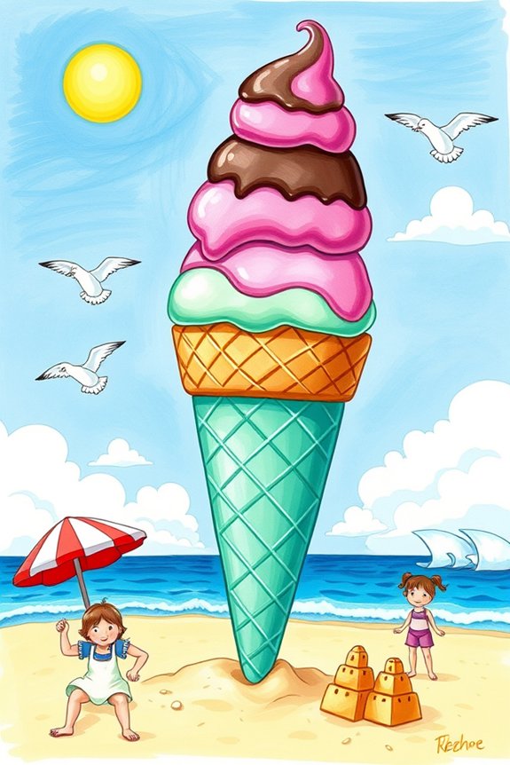 joyful summer ice cream