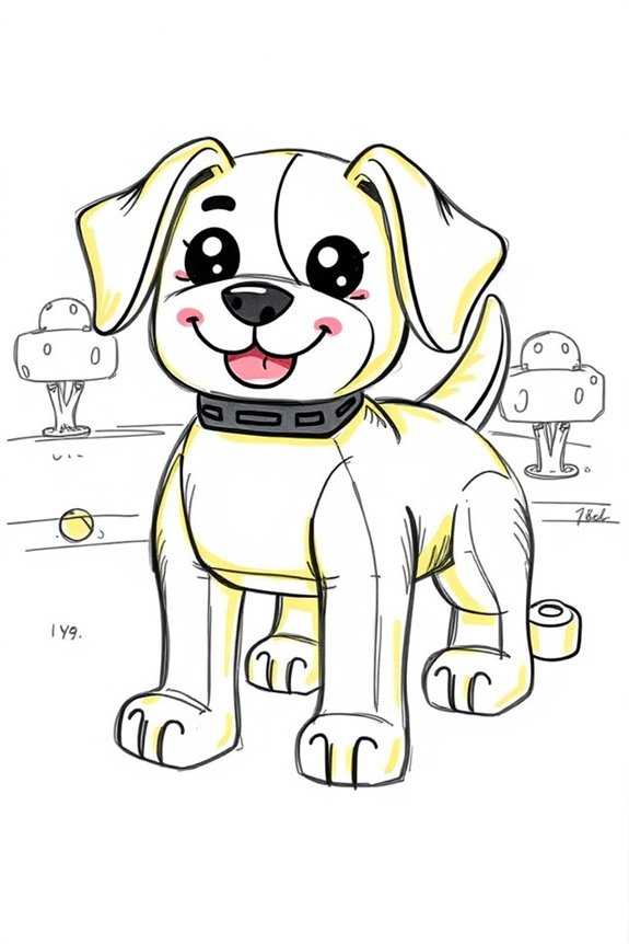 lego dog drawing project