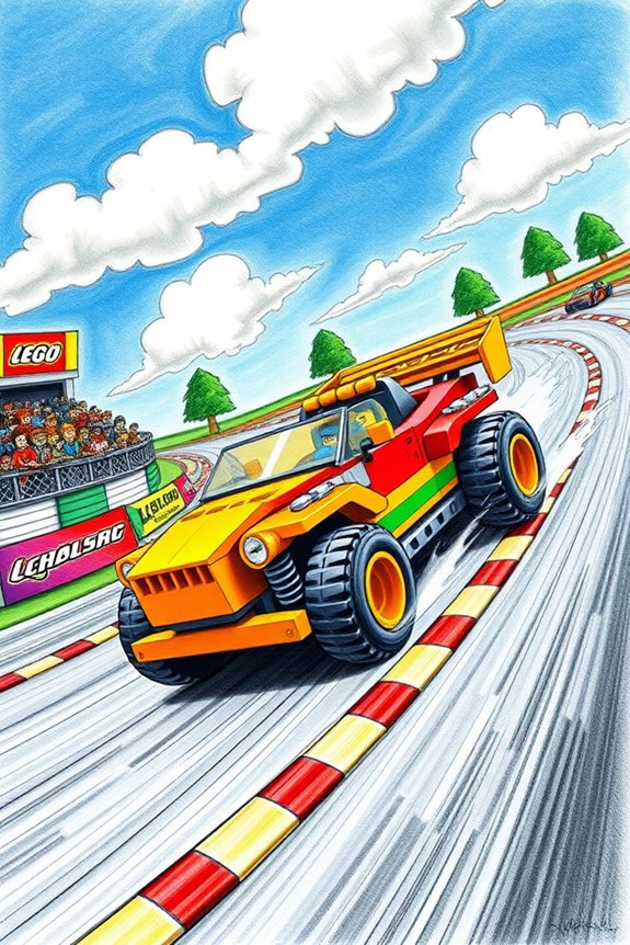 lego racing track drawing