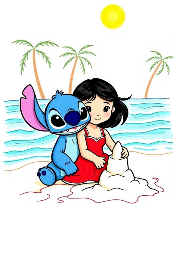 lilo and stitch drawing project