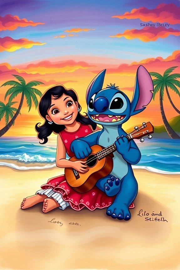 lilo stitch ukulele friendship