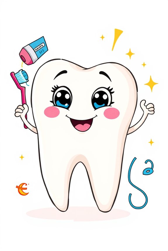 lively tooth character design