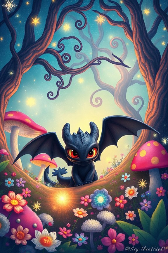 magical forest character design