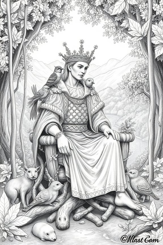 majestic ruler amidst nature