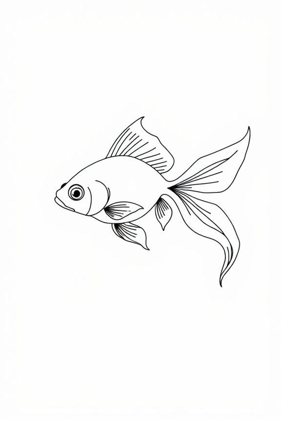 minimalist aquatic life art