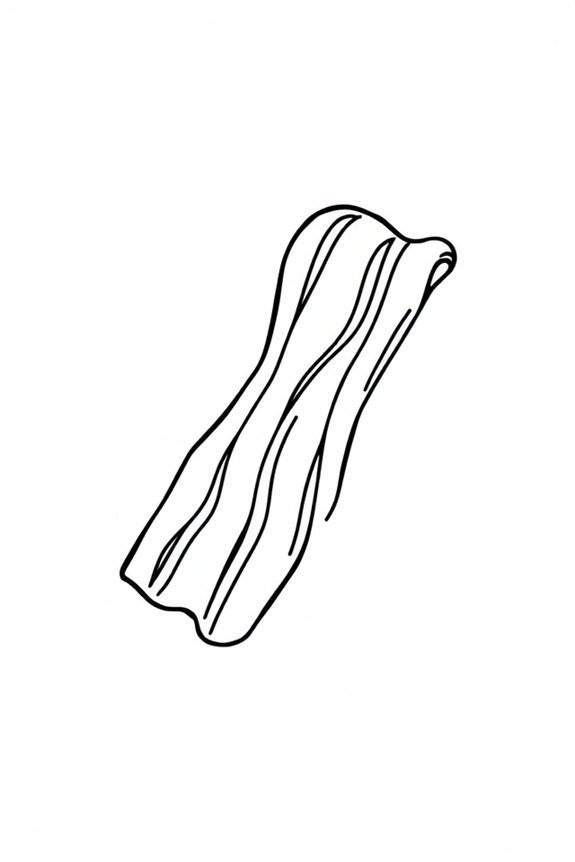 minimalist bacon line art