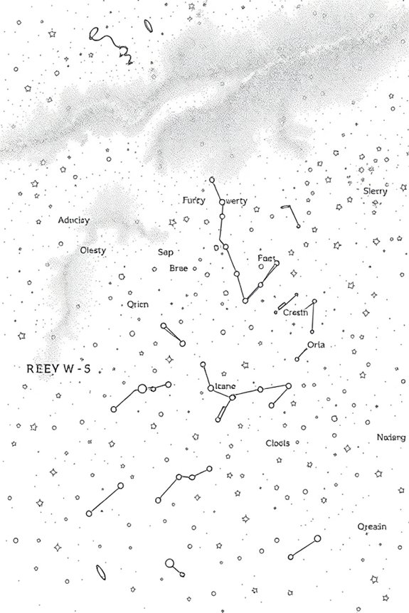 minimalist constellation line drawing