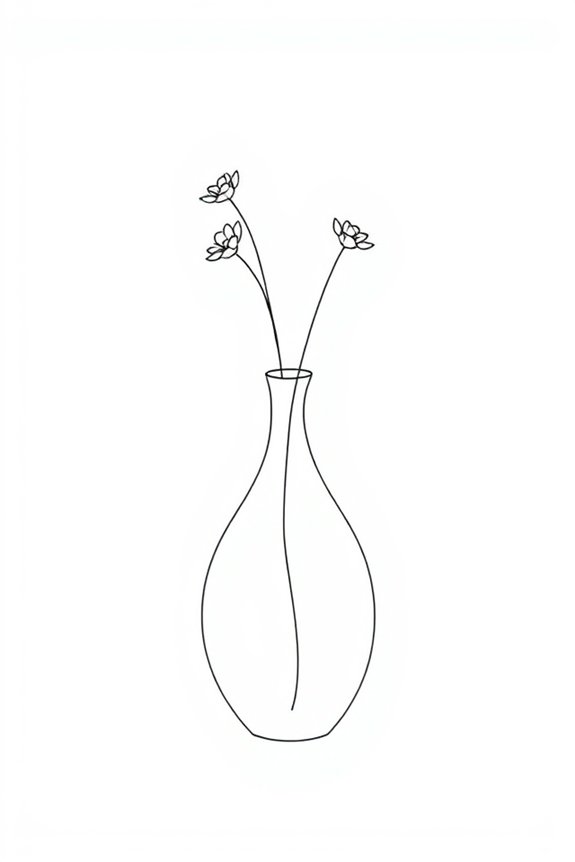 minimalist flower vase elegance