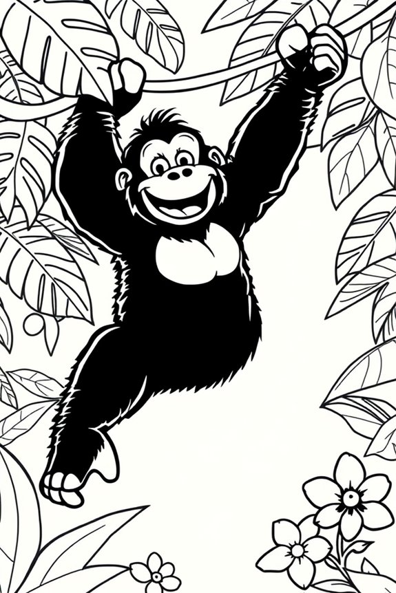 minimalist gorilla tag art