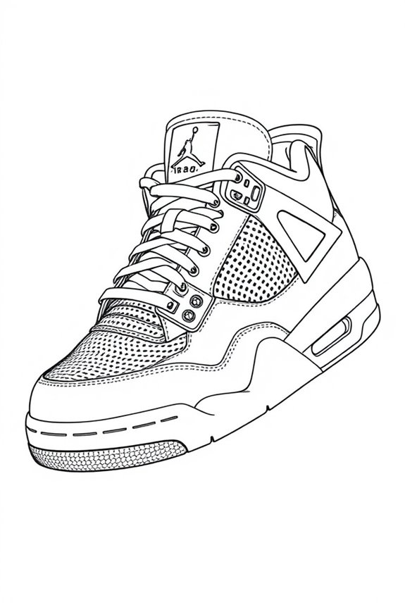 minimalist jordan 4 art