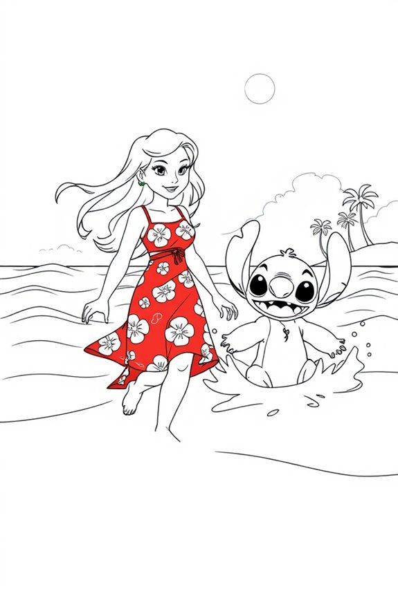 minimalist lilo and stitch