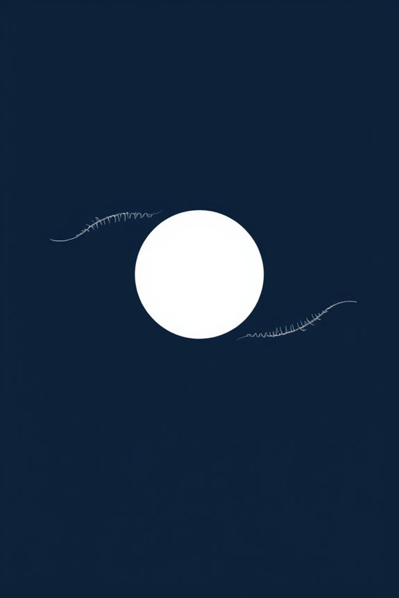 minimalist moon cloud drawing