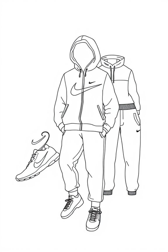 minimalist nike apparel drawing