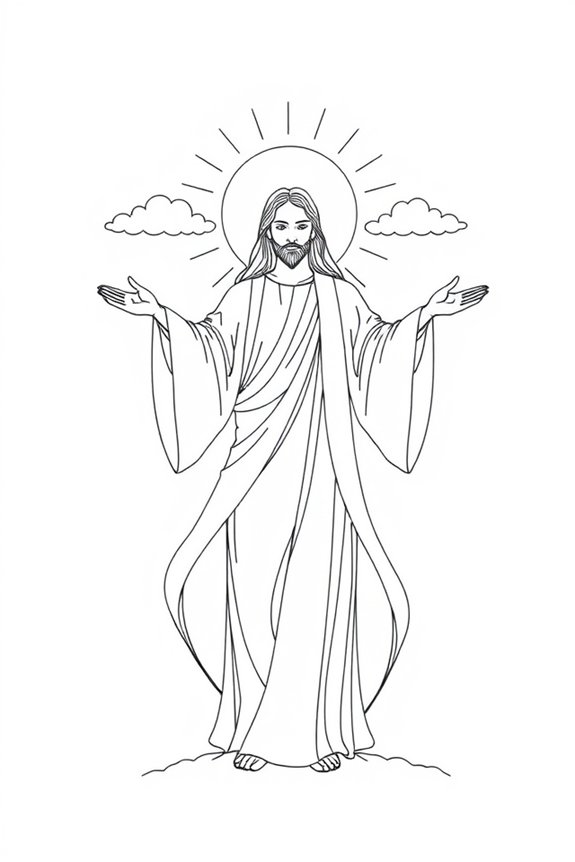 minimalist spiritual line art