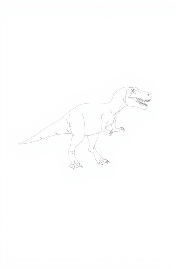 minimalist t rex art