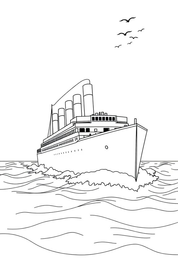 minimalist titanic art project
