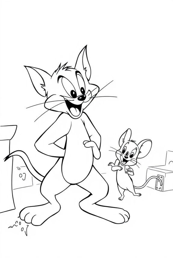 minimalist tom and jerry