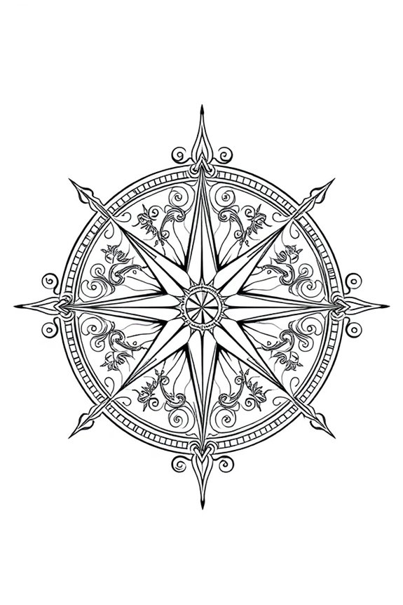 modern monoline compass design