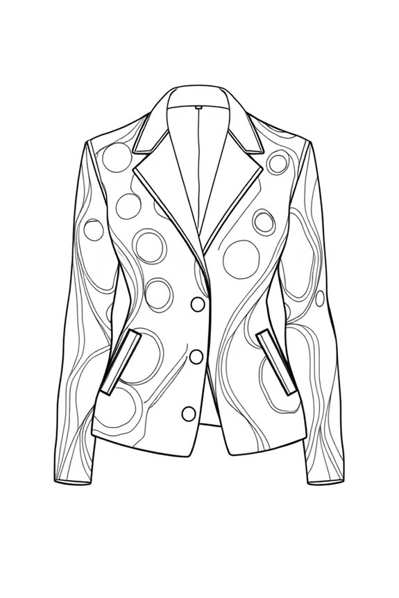 monoline abstract jacket design