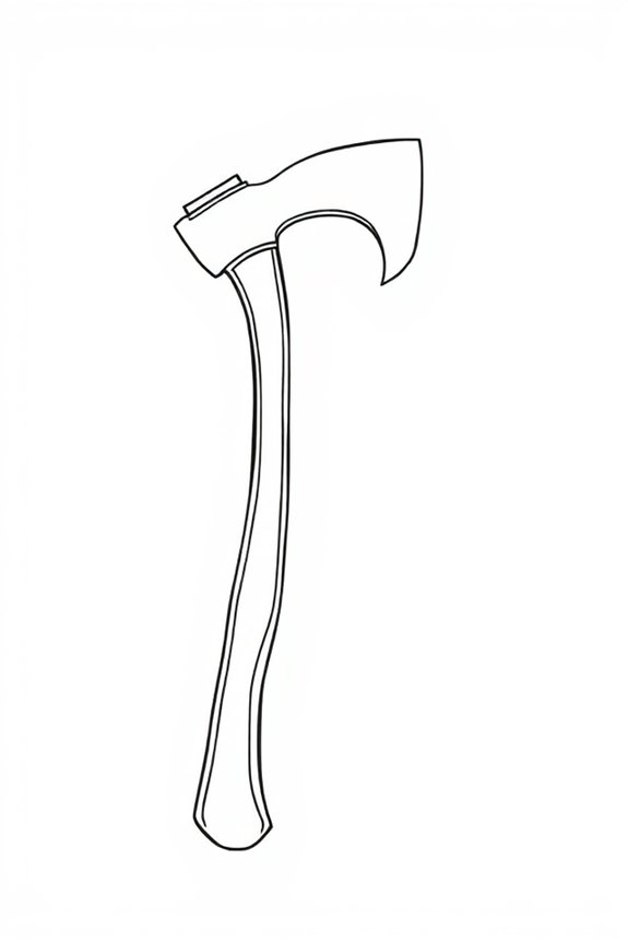 monoline axe drawing project
