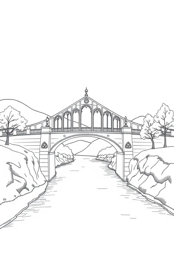 monoline bridge artistic exploration