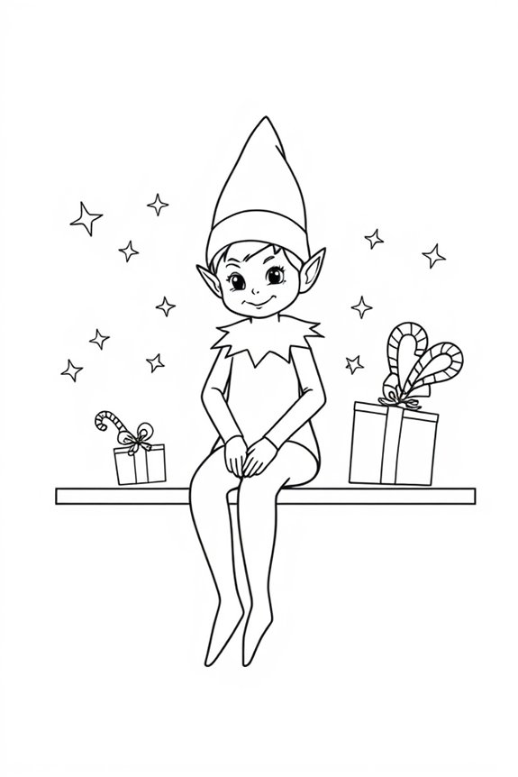 monoline elf drawing project