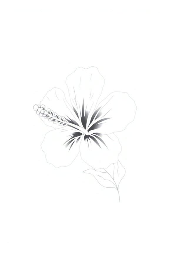 monoline flower sketch project
