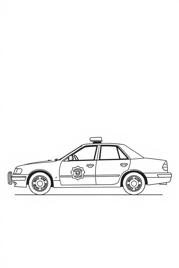 monoline police car art