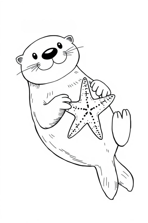 monoline sea otter design