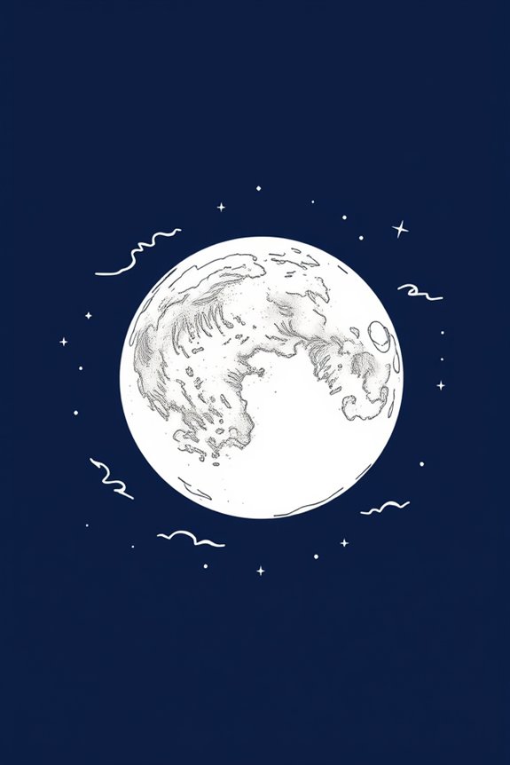 moon drawing for relaxation