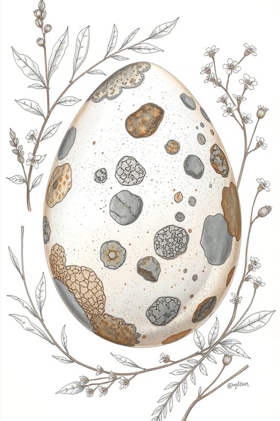 mottled egg drawing techniques