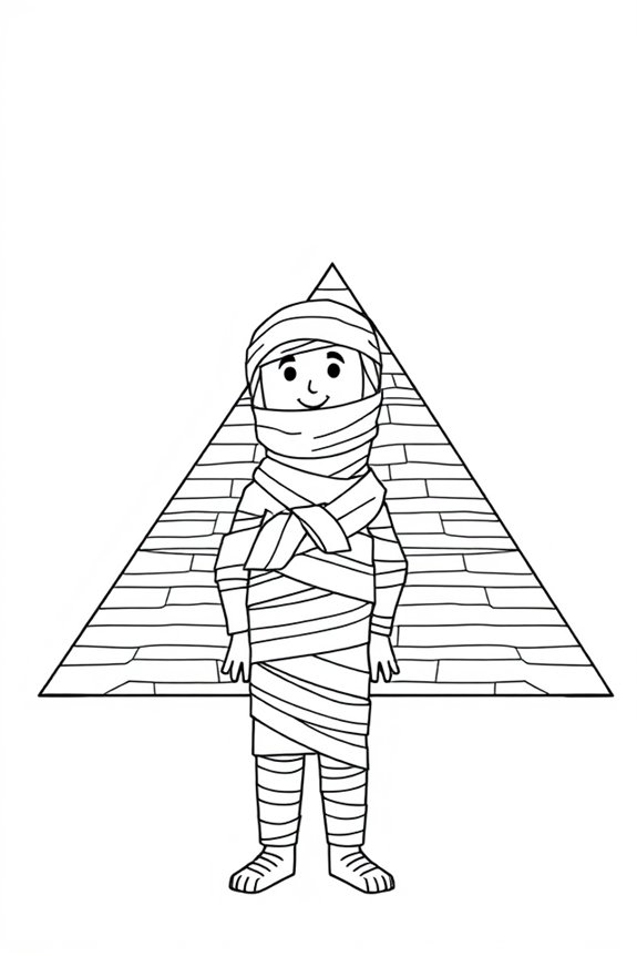 mummy pyramid art project
