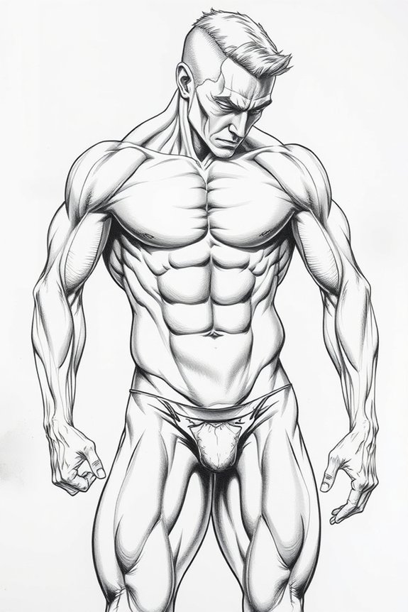 muscle anatomy drawing practice