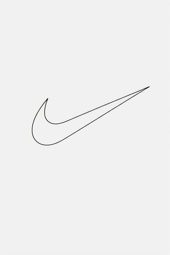 nike tick line drawing