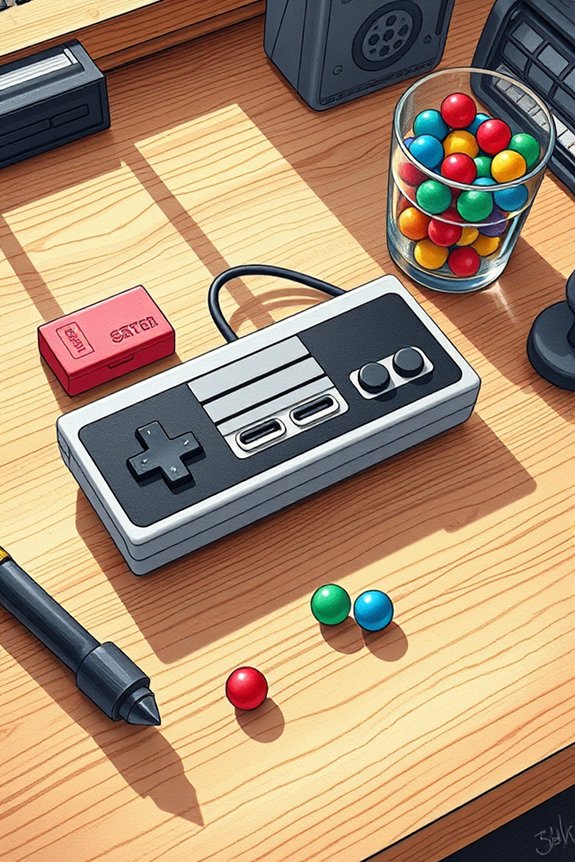 nostalgic gaming controller sketch
