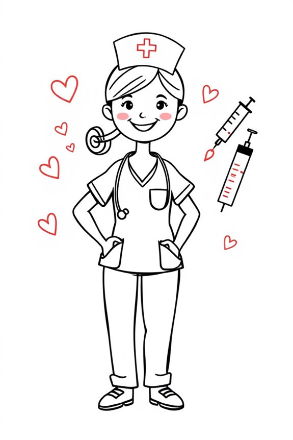 nurse doodle art project