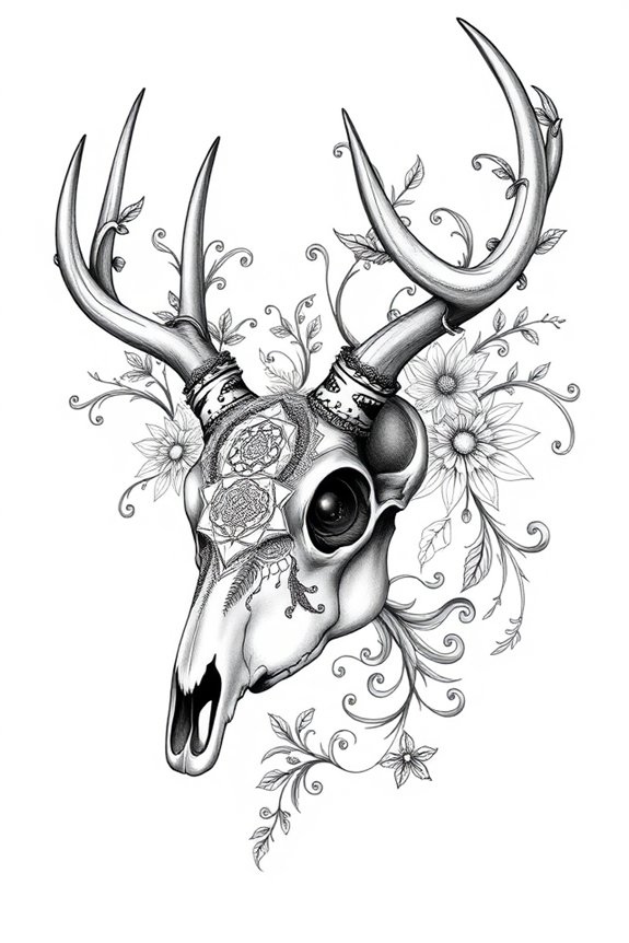 ornate black and white