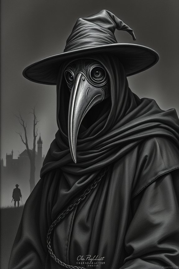 plague doctor figure drawing